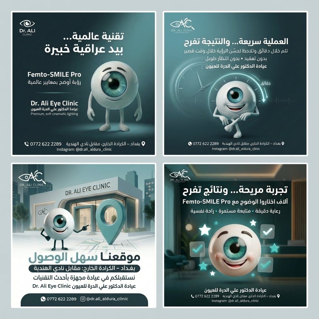 حملة Femto-SMILE Pro، عيادة الدكتور علي الدرة للعيون