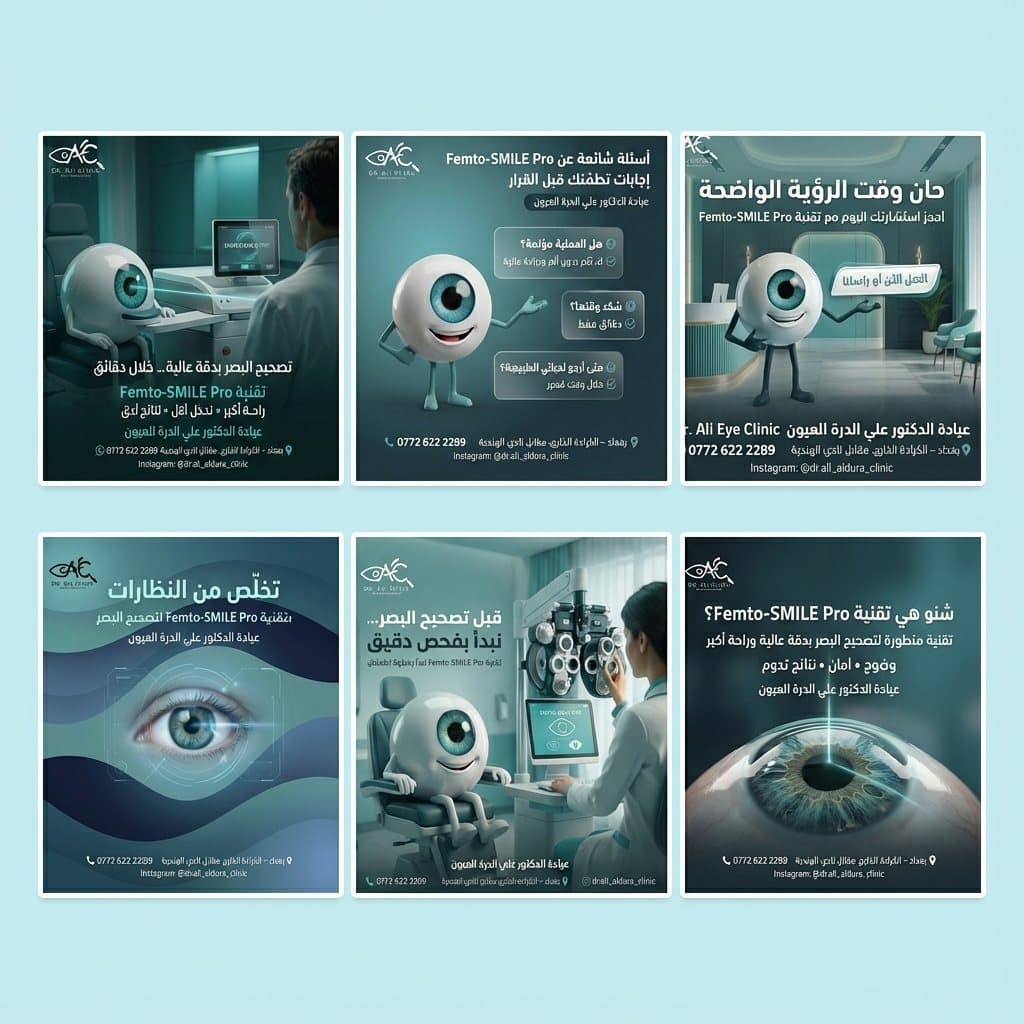 حملة Femto-SMILE Pro، عيادة الدكتور علي الدرة للعيون